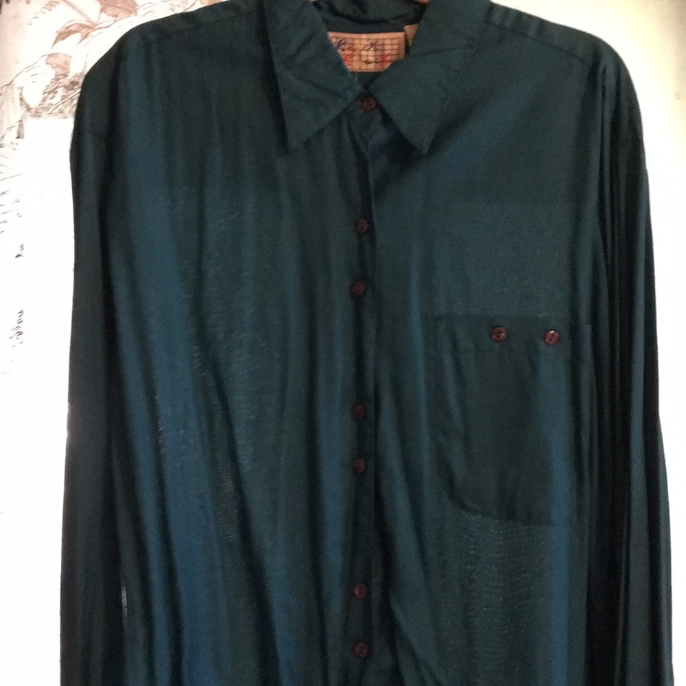 Teal Green Rayon Knick Knack Size 1X